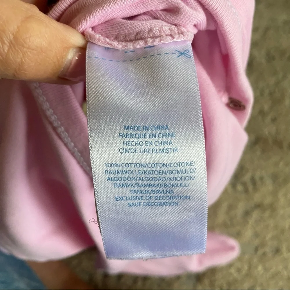 Ralph Lauren Logo Embroidered Baby Grow Onesie Sleeper 100% cotton Snap Closure